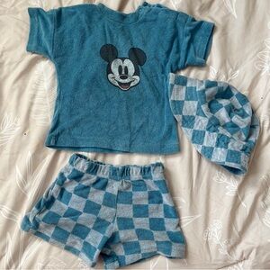 baby disney terrycloth 3 piece set